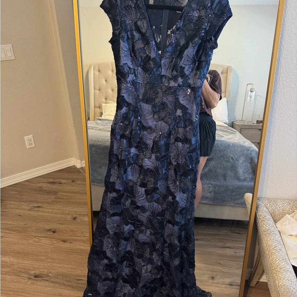 Sophisticated Navy  Lace Gown